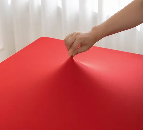 Vista 9 de Wolkemer Mantel Cuadrado Ajustado de Spandex Elástico Rojo Cubierta para Mesa de Cóctel con Borde Elástico Cobertor de Mesa para Comedor Boda Fiesta