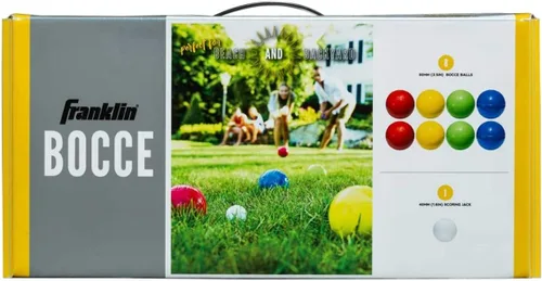Vista 9 de Franklin Sports Juego de bolas de petanca — 8 bolas de petanca para todo tipo de clima y 1 pallino — Juego de playa, patio, césped o fiesta al aire