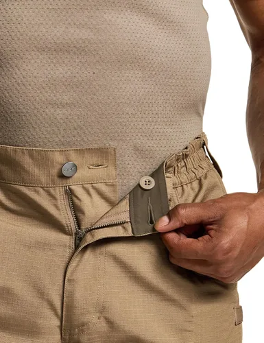 Vista 8 de CQR - Pantalones tácticos elásticos para hombre, pantalones cargo de ripstop resistentes al agua, pantalones ligeros para trabajo al aire libre