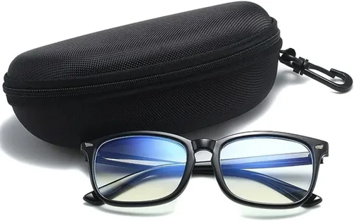 Vista 2 de Estuche para gafas de sol Caja de gafas de sol Bolsa Contenedor con mosquetón Cubierta de gafas Protector EVA Cremallera