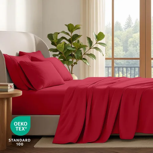 Vista 26 de Bare Home Sheet Set 1800 Ultra-Soft with 2 Pillowcases (Twin XL, Dark Blue)