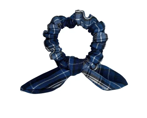 Vista 9 de Back to School/Uniform Plaid Scrunchie bunny ear Bowknot/School Uniform Plaid/Ponytail Bow Scrunchie/Plaid Accessories (Plaid 42-Bernards)
