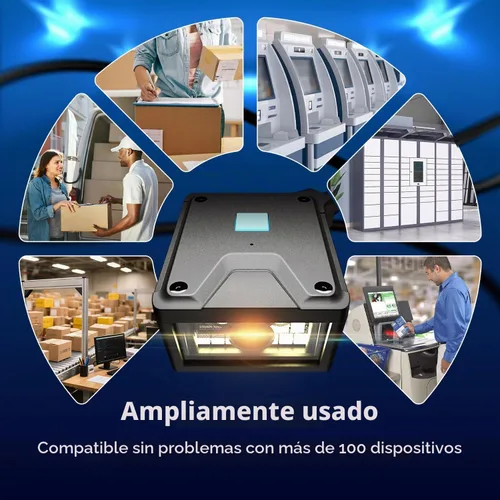 Vista 8 de NetumScan NS-91 Escáner de código de barras de montaje fijo, lector QR 1D 2D