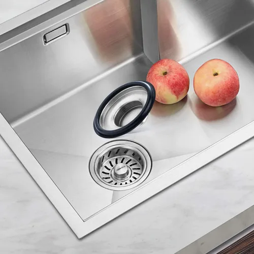 Vista 7 de Tapón para fregadero de cocina, acero inoxidable, borde ancho grande de 3.35 pulgadas de diámetro, 2 unidades Fengbao