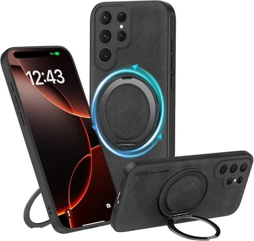 Vista 75 de Funda de silicona con soporte para iPhone 17 Pro [compatible con MagSafe] [Protección completa de la cámara] (6.3 pulgadas 2025), fundas de teléfono