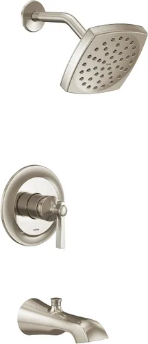 Vista 11 de Moen UTS2913EPBG Flara M-CORE Serie 2 - Kit de molduras para bañera y ducha con 1 mango, requiere válvula, oro cepillado