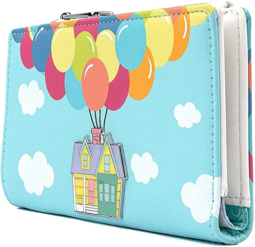 Vista 2 de Loungefly Disney UP Balloon House - Cartera de piel sintética con solapa Multi
