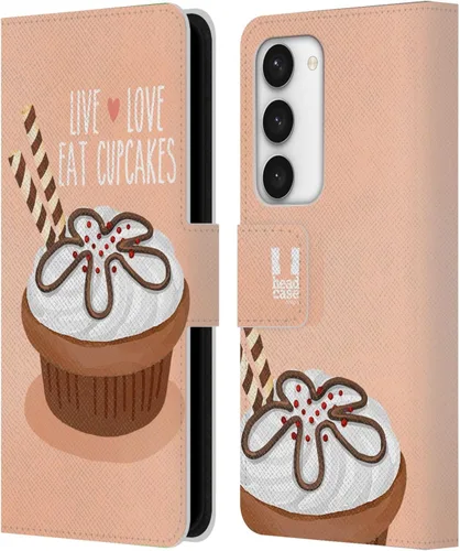 Vista 49 de Head Case Designs Assortment Cupcakes Happiness Leather Wallet Case Compatible with Samsung Galaxy A07 4G Surtido