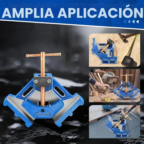 Vista 4 de W04C Abrazadera de Ángulo para Máquina de Soldadura de Hierro Dúctil, Abrazadera de Ángulo Recto de 90 Grados de Servicio Pesado para Esquina