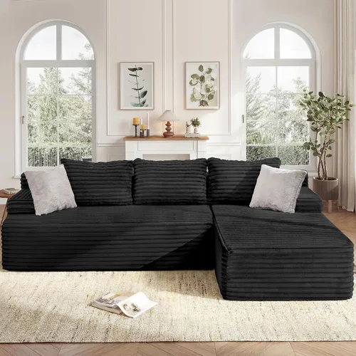 Vista 18 de Fond&Found - Sofá modular modular no requiere montaje, sofá modular de gran tamaño para sala de estar y oficina