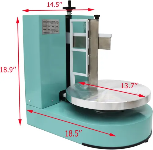 Vista 2 de Máquina de untado de recubrimiento para esparcir crema para tartas, máquina de recubrimiento para decoración de pasteles, crema para tartas