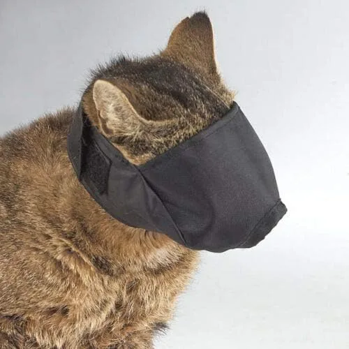 Vista 2 de Iywish Bozales para gatos Bozales para perros para mascotas, máscara facial para gatos, ayudantes de peluquería, herramientas de aseo para gatos