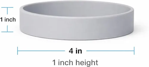 Vista 2 de aminco NCAA - Juego de pulseras de goma de silicona unisex para adultos, paquete de 2