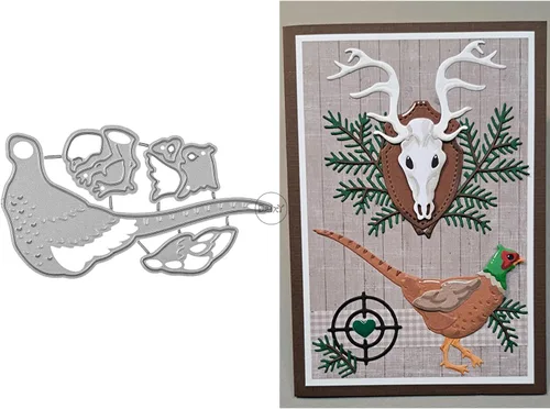 Vista 26 de DzIxY Juego de troqueles de corte de metal para tarjetas con diseño de pájaros, troquelados, plantillas de máquina para álbumes de recortes