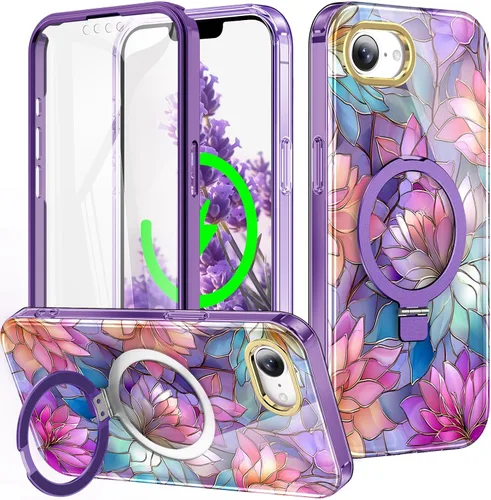 Vista 76 de Funda para iPhone 16 con protector de pantalla-Lotus A25