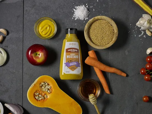 Vista 6 de True Made Foods Mostaza con miel baja en azúcar, apta para dieta cetogénica (12 onzas, 2 unidades)