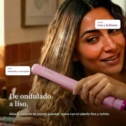 Vista 6 de IZUTECH BTX450 One Inch Styler Algodón Rosa