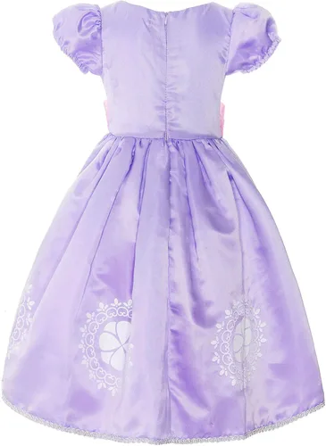 Vista 4 de ReliBeauty - Disfraz de princesa de manga corta para niña