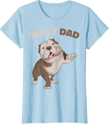 Vista 36 de American Bully Dad Dog Owner Father Funny Men T-Shirt Asphalt Grey