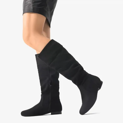 Vista 5 de DREAM PAIRS Womens Wide Calf Knee High Pull On Fall Weather Winter Boots