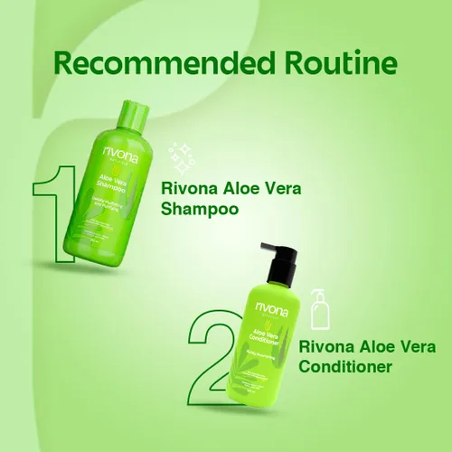 Vista 7 de RIVONA NATURALS Champú hidratante de aloe vera 99% puro con neem para cabello dañado, seco y encrespado, orgánico, natural, vegano, sin sulfato