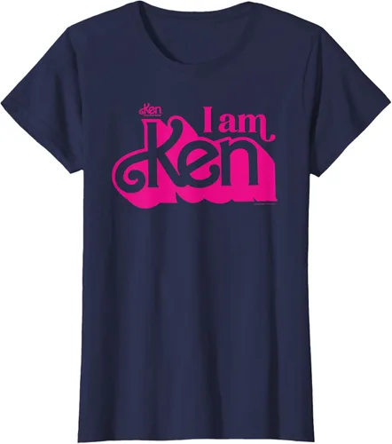 Vista 31 de Camisetas y camisetas de Barbie The Movie I Am Ken para hombres y mujeres Negro