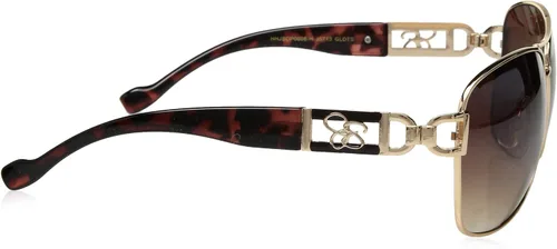 Vista 3 de Jessica Simpson J5713 Lavish Metal UV Protective Rectangular Sunglasses Glam Gifts for Women 67 mm