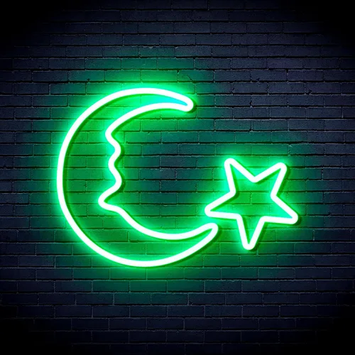 Vista 16 de ADVPRO Moon and Star Flex Silicone LED Neon Sign - Azul - st16s33-fnu0009-b