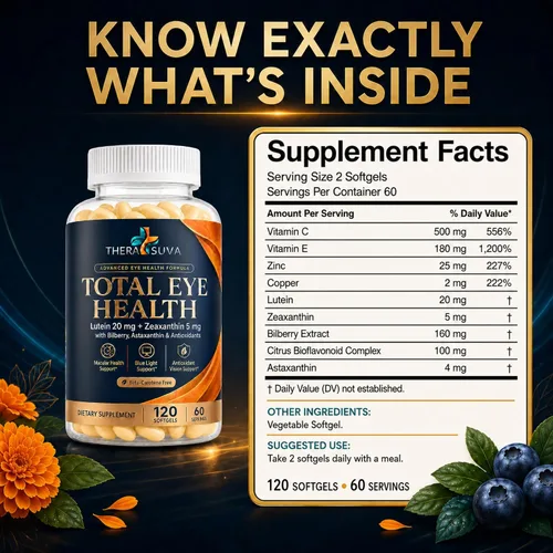 Vista 6 de Fórmula avanzada para la salud ocular con luteína 20 mg + zeaxantina 5 mg