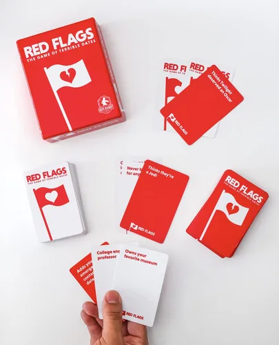 Vista 5 de Red Flags: El juego de citas terribles Divertido juego de cartas/juego de fiesta para adultos, 3-10 jugadores de Jack Dire, creador de Superfight