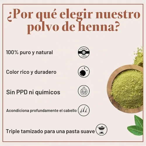 Vista 3 de SAMYAM Combo de polvo puro de henna e índigo, paquete de 1.1 libras (17.64 oz) cada uno, color natural para el cabello, henna rajastán triple