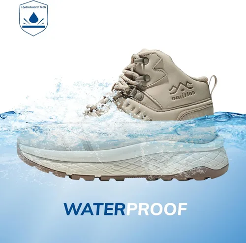 Vista 2 de COTTIMO Botas de senderismo para mujer, impermeables, ligeras, para invierno, al aire libre, trabajo, camping, senderismo, senderismo