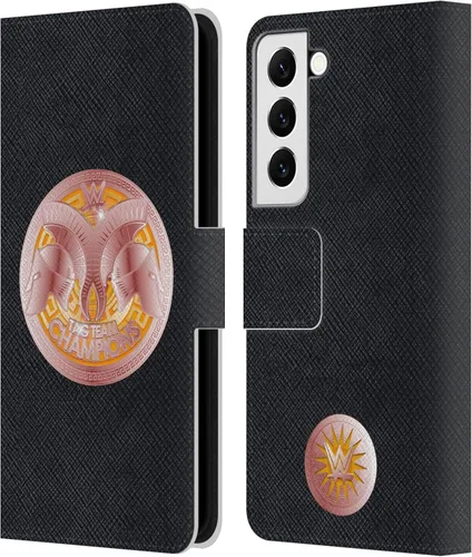 Vista 242 de Head Case Designs Officially Licensed WWE Cruiserweight Champion Title Belts Leather Wallet Case Compatible with Samsung Galaxy A07 4G Campeón