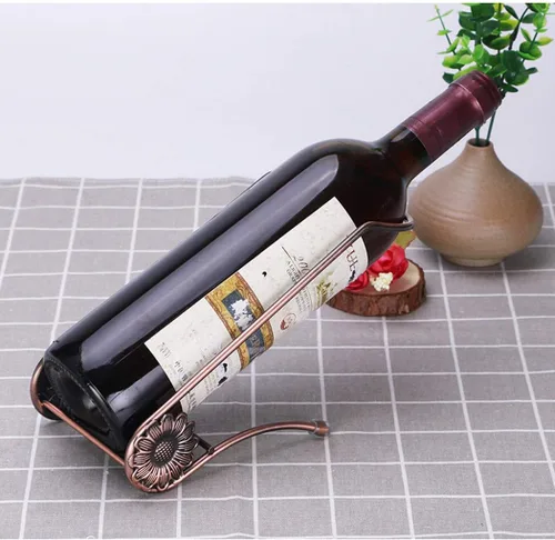 Vista 6 de Fantasee Soporte de vino con cadena colgante, soporte mágico de acero inoxidable, soporte para botellas de vino, regalo novedoso para decoración
