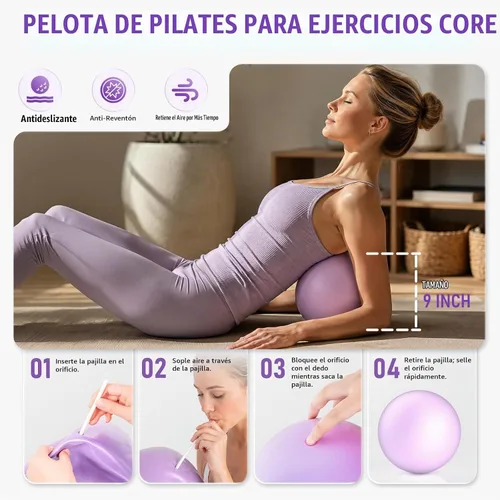 Vista 4 de JKSHMYT Pilates Kit, Pilates Ring and Equipment for Home Workouts Set