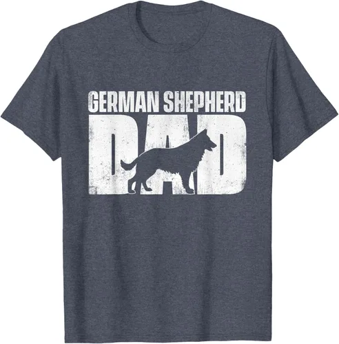 Vista 97 de Camiseta de pastor alemán para el día del padre del dueño de perros caninos, Negro
