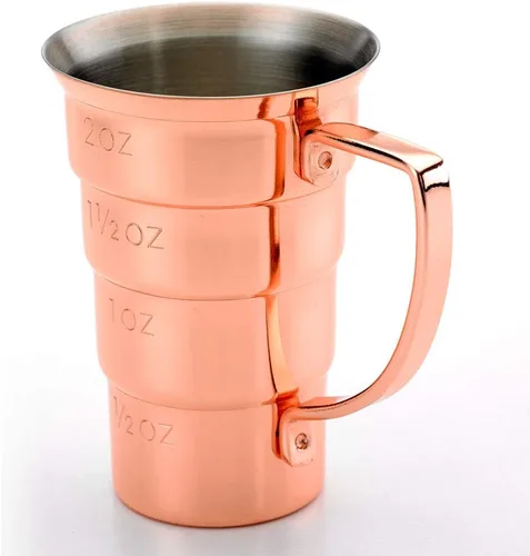 Vista 6 de Barfly M37108CP Jigger, 2 onzas, cobre con mango