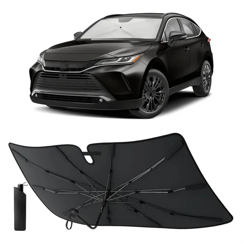 Vista 35 de EcoNour Parasol plegable para parabrisas de Mazda 3 2014-2016 2017 2018, parasol para ventana delantera de automóvil, protección UV, bloqueador