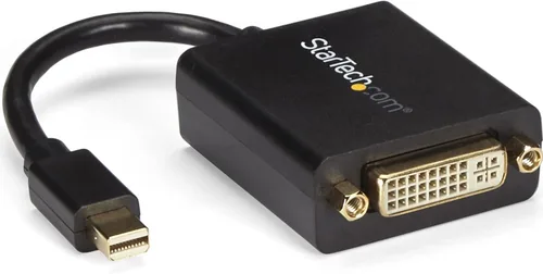 Vista 5 de StarTech - Cable pasivo Mini DP a DVI-D de 3 pies, 1080p, negro (MDP2DVIMM3B) 0.9m, mDP or Thunderbolt 1/2 Mac/PC to DVI Monitor, Single-Link