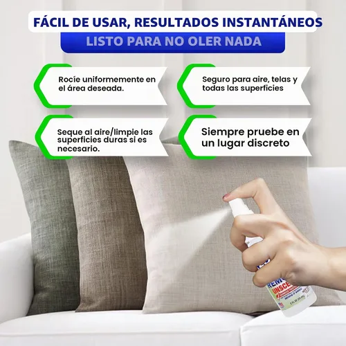 Vista 3 de ZORBX Juego de espray removedor de olores sin perfume, 2+16+32 onzas, grado