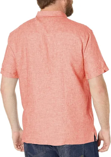 Vista 2 de Cubavera Camisa de manga corta con botones y un bolsillo para hombre