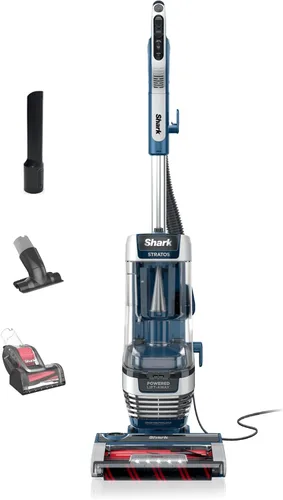 Vista 13 de Shark AZ2001AMZ Vertex DuoClean PowerFins Aspiradora vertical, con sistema elevador eléctrico y cepillo autolimpiable, Lila Oscuro, 1 qt