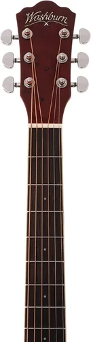 Vista 4 de Washburn Deep Forest Burl ACE - Guitarra eléctrica acústica, color ámbar (DFBACEA)