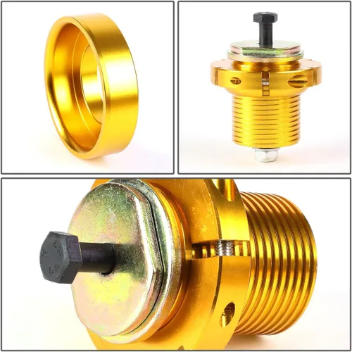 Vista 4 de DNA MOTORING Kit de resorte de mangas coilover de suspensión de 4 piezas compatible con 06-11 Civic, negro, COIL-HC06-BK