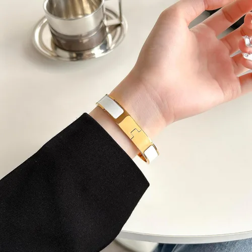 Vista 2 de Eauolo Pulsera chapada en oro de 18 quilates para mujer, regalo exclusivo para mujer