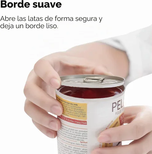 Vista 6 de Kitchen Mama Auto 2.0 Abridor de latas eléctrico: la cuchilla abre casi cualquier lata de pop o refresco - Automático, manos libres, seguro, borde