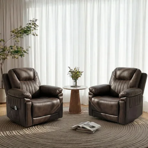 Vista 10 de Silla reclinable mecedora eléctrica automática con 3 velocidades Gris