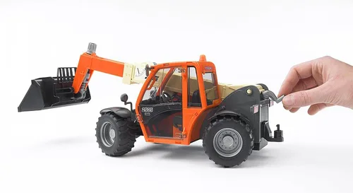 Vista 3 de Bruder 02140 JLG 2505 Manipulador telescópico con ajuste de ángulo, juguete de construcción