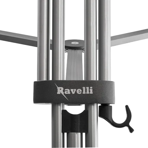 Vista 4 de Ravelli Trípode profesional para cámara de video AVTP de 75 mm con cabezal de arrastre de fluido