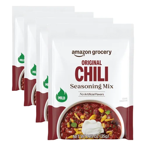 Vista 5 de Amazon Grocery, Mezcla original de condimentos de chile, 1.25 onzas (anteriormente Happy Belly, el embalaje puede variar)